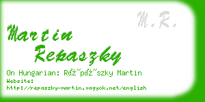 martin repaszky business card